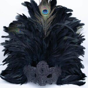 Feathered Masquerade Mask